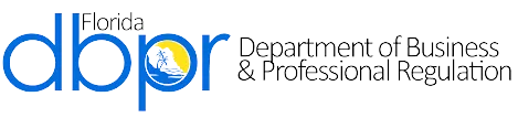 Logo of the Florida Department of Business & Professional Regulation, featuring "dbpr" with a map of Florida inside the letter "b"—trusted by businesses like Budget Roofing Service Inc, a leading roofing company in Winter Haven.